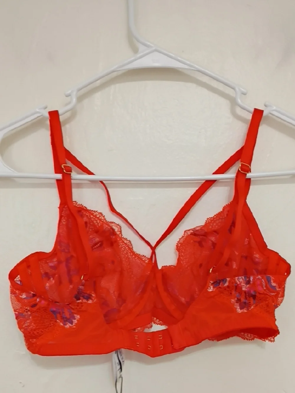 Cosabella Paradiso Lace Underwire Demi Bra Sicilian Orange Size 34C NWT